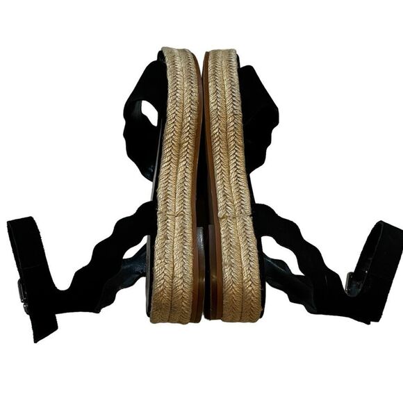 Vince Camuto Women's Espadrille Wedge Sandal Sueded Black Summer 8.5 (39) 8 1/2M - Picture 12 of 14